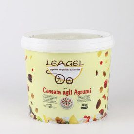 CASSATA PASTE WITH CITRUS FRUITS | Leagel | bucket of 3,5 kg. | Candied and citrus fruit ice cream paste. Certifications: gluten