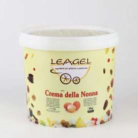 PASTA CREMA DELLA NONNA | Leagel | secchiello da 3,5 kg. | Pasta a base di tuorli d'uovo. Certificazioni: senza glutine; Confezi