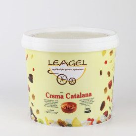 PASTA CREMA CATALANA | Leagel | secchiello da 3,5 kg. | Pasta per gelati al gusto Crema Catalana. Certificazioni: senza glutine;