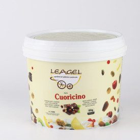 PASTA CUORICINO | Leagel | secchiello da 3,5 kg. | Pasta a base di cacao e nocciole per preparare il gusto bacio. Certificazioni