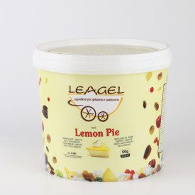 LEMON PIE PASTE | Leagel | bucket of 3,5 kg. | White chocolate and lemon taste ice cream paste. Pack: bucket of 3,5 kg.; Product