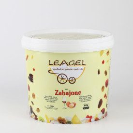 PASTA ZABAJONE | Leagel | secchiello da 3,5 kg. | Pasta a base di uova e Marsala. Certificazioni: senza glutine; Confezione: sec