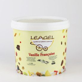 VANILLE FRANCAISE PASTE | Leagel | bucket of 3,5 kg. | White vanilla ice cream paste no aromas, no dyes, rich in seeds. Certific