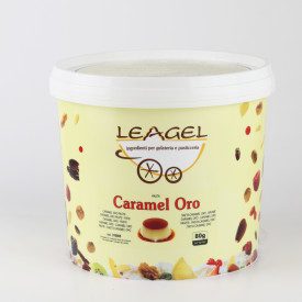 PASTA CARAMEL ORO | Leagel | Certificazioni: senza glutine; Confezione: secchiello da 3,5 kg.; Tipo di prodotto: paste aromatizz