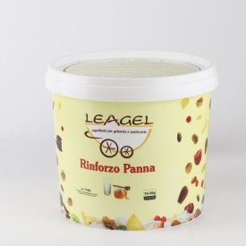 RINFORZO PANNA AROMATIZZANTE PER GELATI AL LATTE | Leagel | secchiello da 3,5 kg. | Preparato aromatizzante per gelato al fiordi