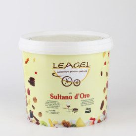 MALAGA PASTA SULTANO D'ORO SENZA ALCOOL - LEAGEL | Leagel | secchiello da 3,5 kg. | Pasta per realizzare il classico gelato Mala