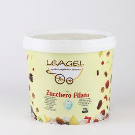 COTTON CANDY PASTE | Leagel | bucket of 3,5 kg. | Sugar ice cream paste coloured with blue seaweed spirulina. Pack: bucket of 3,