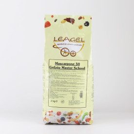 MASCARPONE 50 GELATO MASTER SCHOOL (POWDER) | Leagel | bag of 2 kg. | Powdered blend to prepare excellent Mascarpone cheese gela