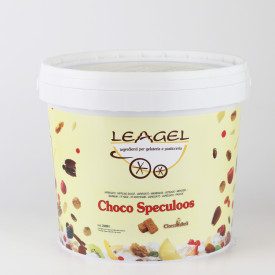 VARIEGATO CHOCO SPECULOOS | Leagel | secchiello da 5 kg. | Il sapore del tradizionale biscotto belga, caramello e cannella, in q