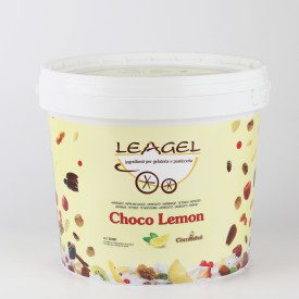 CHOCO LEMON CREAM | Leagel | bucket of 5 kg. | A delicious grain of lemon biscuits dips in a white chocolate cream. Pack: bucket