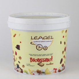 VARIEGATO BUONISSIMO | Leagel | secchiello da 4 kg. | Crema di cioccolato ricca di croccanti Wafer. Confezione: secchiello da 4 