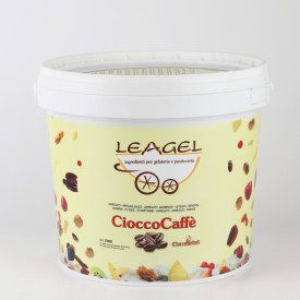 VARIEGATO CIOCCOCAFFÈ | Leagel | secchiello da 5 kg. | Crema al gusto di caffè e cioccolato con croccante granella di meringa. C