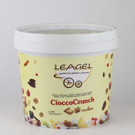 CIOCCOCRUNCH CREAM (HAZELNUT WAFER) | Leagel | bucket of 5 kg. | Cream of milk chocolate with hazelnuts enriched with crispy waf