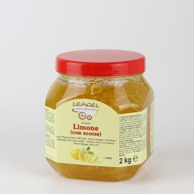 VARIEGATO LIMONE (CON SCORZE) | Leagel | barattolo da 2 kg. | Crema di limone ricca di scorze candite. Certificazioni: senza glu