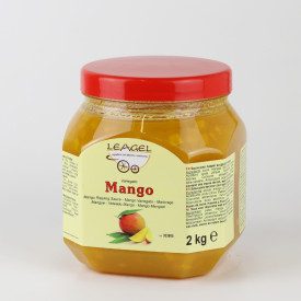 VARIEGATO MANGO | Leagel | barattolo da 2 kg. | Crema per variegare a base di Mango. Certificazioni: senza glutine; Confezione: 