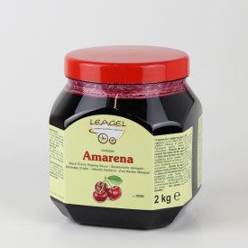 VARIEGATO AMARENA IN VASO | Leagel | barattolo da 2 kg. | Crema per variegare a base di Amarene. Certificazioni: senza glutine; 