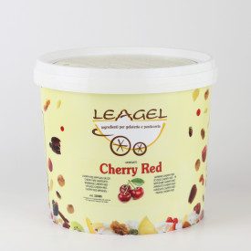 RED CHERRY RIPPLE CREAM - 3.5 KG. | Leagel | bucket of 3,5 kg. | Red cherry ripple cream. Perfectly brilliant color. Certificati