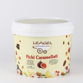 VARIEGATO FICHI CARAMELLATI | Leagel | secchiello da 3,5 kg. | Salsa caramellata ricca di fichi. Certificazioni: senza glutine; 