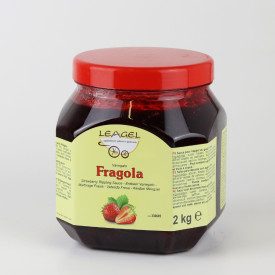 STRAWBERRY CREAM | Leagel | jar of 2 kg. | Strawberry based ripple cream. Pack: jar of 2 kg.; Product family: fruit ripples