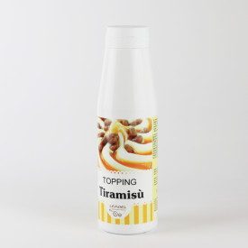 TOPPING TIRAMISÙ | Leagel | bottle of 1 kg. | Cream to garnish and marbling your gelato, in a handy bottle. Certifications: glut