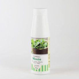 TOPPING MINT | Leagel | bottle of 1 kg. | Cream to garnish and marbling your gelato, in a handy bottle. Certifications: gluten f