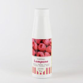 TOPPING RASPBERRY | Leagel | bottle of 1 kg. | Cream to garnish and marbling your gelato, in a handy bottle. Certifications: glu