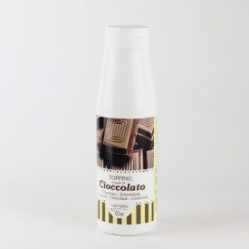 TOPPING CHOCOLATE | Leagel | bottle of 1 kg. | Cream to garnish and marbling your gelato, in a handy bottle. Certifications: glu