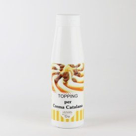 TOPPING CARAMEL FOR CREME BRULEE | Leagel | bottle of 1 kg. | Cream to garnish and marbling your gelato, in a handy bottle. Cert