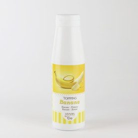 TOPPING BANANA | Leagel | bottle of 1 kg. | Cream to garnish and marbling your gelato, in a handy bottle. Certifications: gluten