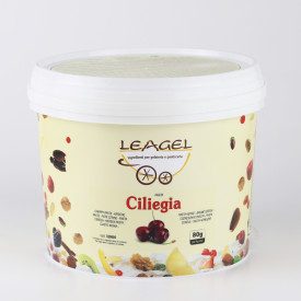 CHERRY PASTE | Leagel | bucket of 3,5 kg. | Cherry ice cream paste (puree). Certifications: gluten free; Pack: bucket of 3,5 kg.