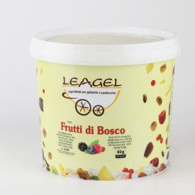 SOFT FRUITS PASTE | Leagel | bucket of 3,5 kg. | Berry ice cream paste (puree). Certifications: gluten free; Pack: bucket of 3,5