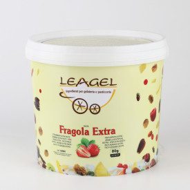 EXTRA STRAWBERRY PASTE 320905 | Certifications: gluten free; Pack: bucket of 3,5 kg.; Product family: fruit pastes | Strawberry 