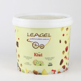 KIWI PASTE | Leagel | bucket of 3,5 kg. | Kiwi ice cream paste (puree). Certifications: gluten free; Pack: bucket of 3,5 kg.; Pr