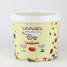 PASTA LAMPONE | Leagel | secchiello da 3,5 kg. | Pasta concentrata a base di LAMPONE Certificazioni: senza glutine; Confezione: 