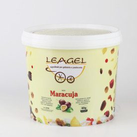 PASTA MARACUJA | Leagel | secchiello da 3,5 kg. | Pasta concentrata a base di MARACUJA. Certificazioni: senza glutine; Confezion