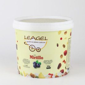 PASTA MIRTILLO | Leagel | secchiello da 3,5 kg. | Pasta concentrata a base di MIRTILLO Certificazioni: senza glutine; Confezione