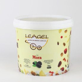 BLACKBERRY PASTE | Leagel | bucket of 3,5 kg. | Blackberry ice cream paste (puree). Certifications: gluten free; Pack: bucket of