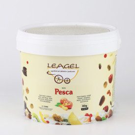 PEACH PASTE 322405 | Certifications: gluten free; Pack: bucket of 3,5 kg.; Product family: fruit pastes | Peach gelato paste (pu