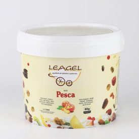 PEACH PASTE | Leagel | bucket of 3,5 kg. | Peach gelato paste (puree). Certifications: gluten free; Pack: bucket of 3,5 kg.; Pro