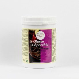 GLASSA SPECCHIO MANGO - LEAGEL | Leagel | barattolo da 1,5 kg. | Glassa per semifreddi e torte gelato dalla finitura semitraspar