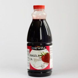 STRAWBERRY SYRUP | Leagel | bottle of 3 kg. | Slush granita syrup, strawberry. Certifications: gluten free; Pack: bottle of 3 kg