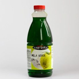 GREEN APPLE SYRUP | Leagel | bottle of 3 kg. | Slush granita syrup, green aplle. Certifications: gluten free; Pack: bottle of 3 