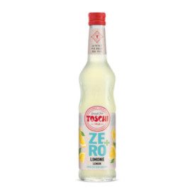 LEMON SYRUP ZERO+ | Toschi Vignola | Certifications: gluten free, vegan, sugar free; Pack: 6 bottles of 0.56 kg.; Product family