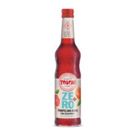 PINK GRAPEFRUIT SYRUP ZERO+ | Toschi Vignola | Certifications: gluten free, vegan, sugar free; Pack: 6 bottles of 0.56 kg; Produ