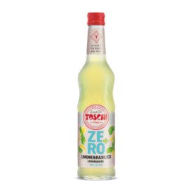 LEMON BASIL SYRUP ZERO+ | Toschi Vignola | Pack: 6 bottles of 0.56 kg; Product family: toppings and syrups | LEMON AND BASIL tas