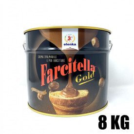 FARCITELLA GOLD 8 KG CHOCOLATE CREAM FOR FILLING ELENKA | Elenka | Pack: tin of 8 kg.; Product family: pastry | Farcitella Gold 