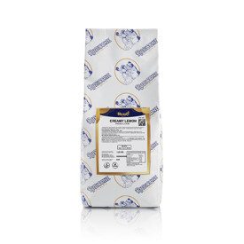 CREAMY LEMON BASE READY & SOFT | Rubicone | Certifications: gluten free, dairy free, vegan; Pack: box of 10 kg. - 8 bags of 1.25